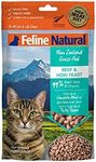 Feline Natural Grain-Free Freeze-Dried Cat Food, Beef & Hoki 100g