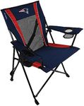 Kijaro Dual Lock Pro NFL Sports Fan Folding Chair, 26" L x 35.5" W x 37" H, New England Patriots