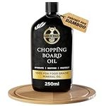 Deer & Oak - 250ml Premium Food Safe Mineral Oil for Chopping Boards, Butchers Block, Wood & Slate Oil - 100% Food Grade