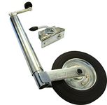 Xtremeauto® 48mm Caravan Jockey Wheel 23"> 30" + Clamp - Galvanized Heavy Duty