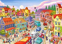 Jigsaw Puzzles for Adults 1000 Piece Puzzle for Adults 1000 Pieces Puzzle 1000 Pieces-Small Town Life