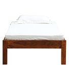 PIPERCRAFTS® Sheesham Solid Wood Wooden Single Bed, Single Cot Beds Wooden in (Honey Oak Finish)