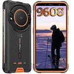 Rugged Phone, Ulefone Power Armor 16 Pro Rugged Smartphone, 9600mAh, 64GB Expanded 128GB, 16MP+2MP+8MP, 122dB Loud Speaker, Built-in Glare Flashlight, OTG, Headset-Free FM, Dual 4G, GPS, Orange