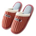 TopiBaaz Winter Indoor Slipper for Women Soft Fur Home Flip Flop Slides Unisex Carpet Slippers for Bedroom House Sandals Slip On (DarkPink,6UK)