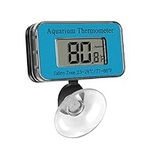 Aquarium Thermometer LCD Digital Waterproof Thermometer with Suction Cup Fish Tank Water Temperature for Fish Like Betta