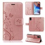 betterfon Case for ZTE A31, mobile phone case Blade A31, flip case folding case protective case mobile phone case with [card slot, quality TPU] Compatible with ZTE Blade A31 rose gold