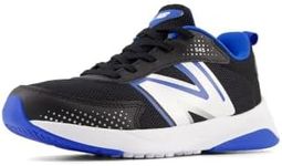 New Balance Dynasoft 545 V1 Lace-Up Running Shoe, Black/Blue Oasis, 4 US Unisex Big Kid