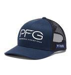 Columbia Unisex PFG Hooks Mesh Snap Back - Low, Collegiate Navy/White PFG, One Size