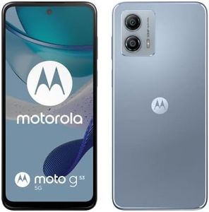 Motorola Moto (g53 5G, 6.5 Inch 120 Hz Display, 50 MP Camera, Dolby Atmos Stereo Speakers, 5000 mAh Battery,TurboPower Charging, 5G, Snapdragon 480+ Processor, 4/128 GB, Dual SIM), Arctic Silver