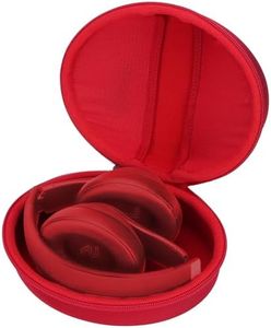 Lebakort Duro Caja Estuche Funda para Beats Studio Pro Studio 3 Solo 4 Solo 3 Solo 2 Auriculares Inalámbricos Bluetooth (Estuche Rojo Solo Funda)