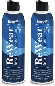 Faultless ReWear Dry Wash Spray for Clothing – Wrinkle Remover, Fabric Refresher Spray, Captures Odors – Like Dry Shampoo for Clothes: Fresh Look W/Out Laundry, 20oz 2 Pack