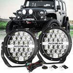 Auxbeam 7 Inch Round Driving Lights, 240W 24000LM Offroad Spot Lights with DRL Mode, Round Light Bar Bumper Roof Lights for Jeep Wrangler Ford Chevy Truck Pickup SUV Tractor