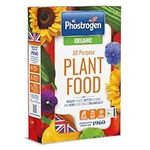 Phostrogen Organic All Purpose Plant Food, 800g - All Purpose Organic Fertiliser - Enriched with Seaweed Extract for Healthy Growth - More Vegetables, Brighter Blooms - Plant Nutrition