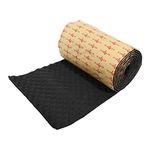 ACROPIX 27.2sqft Car Sound Deadening Mat Heatproof Wave Foam Deadener 199" x 20" Black - Pack of 1