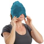 Aculief Headache & Migraine Relief Hat - Natural Ice Mask for Tension, Muscle Pain Relief – Supports Relaxation, Muscle Pain, Sinus Alleviation, Chemo - Stretchy, Comfortable, & Cool Wearable – Teal