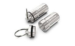 [Vacuum Seal] 2 PACK Large Smell Proof Pocket Ashtray Capsule with Lid and Keyring (Portable Ashtray for The Car, Outside, Pipes and More) by BMTick UK