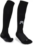 MediCaptain Soccer Grip Socks with Built in Shin Guards, Metatarsal Pad for Foot Protection - For Players with Shoe Size 6+ (US, Alpha, Large, Regular, Regular, Black)