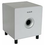 Fenton SHFS10W Active Subwoofer Speaker, 10" for Home Theatre Surround Sound, Hi-Fi Systems, White