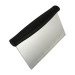 Bench Scraper for Baking, Dough Scraper for Cutting, Dicing, Chopping & Measuring Dough Pastry Cakes Gnocchi Vegetables, Board Scraper, Pastry Divider, Cutter, Dishwasher Safe, Stainless Steel