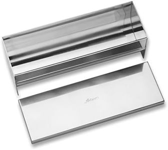 Ateco Stainless Steel Terrine Mold with Cover, Round Bottom, 9 by 2.25-Inches, Silver