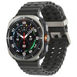 Samsung Galaxy Watch Ultra Smartwatch, 47mm, Durable Titanium Casing, Cushion Design, Quick Button, AI-Powered Health Monitoring, LTE – Titanium Silver (CAD Version & Warranty)