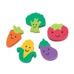 Bulk Mini Vegetable Erasers - Classroom Handouts and Party Favors - 300 Pieces