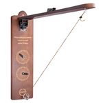 Ring Toss Game for Adults, Outdoor Games, Hook and Ring Family Fun, Bimini Yard Game, Adjustable Difficulty - Play Indoors or Outdoors with Foldable Arm