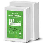 Vacuum Sealer Bags 100 Size Pint 6" x 10" and 50 Quart size 8" x 12" for Food Saver Vacuum Sealer Bags Commercial Grade Food Saver bags- BPA-Free -Heavy Duty-VTUUU