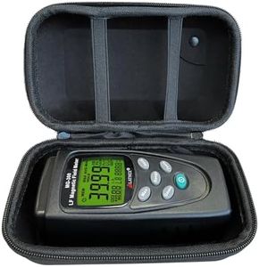 LATNEX MG-300 Gauss and ELF Magnetic Field Meter with Protection Boot + Black EVA Carrying Case