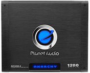 Planet Audio AC1200.2 Anarchy 1200 Watt, 2 Channel, 2/4 Ohm Stable Class A/B, Full Range, Bridgeable, MOSFET Car Amplifier with Remote Subwoofer Control