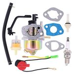 HouYeen Generator Carburettor Set for Honda GX120 GX160 GX168 GX200 5.5HP 6.5HP Carb Engine Carburetor with Fuel filter Gaskets Kit