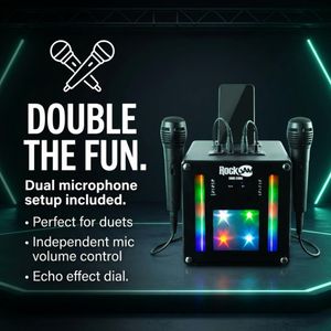 RockJam Bluetooth Karaoke Machine – Portable Speaker with Mic