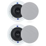 Herdio 6.5 Inch Ceiling Speakers, 160W 2-Way in Ceiling Speakers Perfect for kitchen, bathroom, living room - A Pair