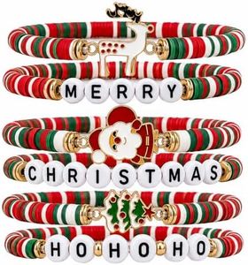 OHOME Stocking Stuffers - 6 Pack Christmas Bracelets for Women Girls Adults