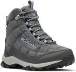 Columbia Women's Firecamp Boot Hiking Shoe, 2024 Graphite/Faded Sky, 9 Wide