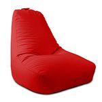 rucomfy Beanbags Large Indoor/Outdoor Bean Bag Chair, Home & Garden Recliner Seat, Durable & Water Resistant 97 x 82 x 80cm (Red)
