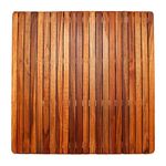 Teak Wood Take Shower Mat for Bathroom &Swimiming Pool Mat Non Slip Foot Rest Door Mat for Living Room & House Out Door Door mat L x Wx H x = (24" x 24" x 1.5"Non Folding)