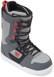 DC Phase Lace Up Snowboard Boots Grey/Black/Red 10 D (M)