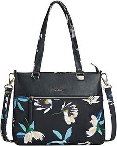 Travelon Addison-Anti-Theft Tote Bag, Midnight Floral, One_Size, Addison - Anti-theft Tote Bag