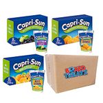 Capri Sun Fruit Juice Drink Bundle 24x200ml No Added Sugar Orange Blackcurrant & Apple Multi Vitamin Juice Fuit Juice Drink With Sweetener And Vitamins Boxed Treatz