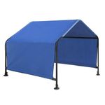 ShelterLogic 5' Outdoor Pet Shade, Versatile Pet Canopy Tent for Medium to Large-Breed Dogs, Cats, Small Animals and Livestock, Blue