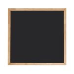 Roger & Moris Wooden (Rubber Wood) Framed Chalk Board - Non Magnetic, Lightweight for Home, Office and School (Black, Size : 3 feet x 3 feet)