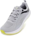 WHITIN Mens Wide Width Toe Box Zero Drop Road Running Shoes Size 10 Zapatos De Correrfor Gym Sports Walking Workout Stability Tennis Sneaker Light Grey 44