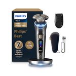 Philips World's No.1 Electric Shaver | Our Closest Shave Ever - 0.08 mm below Skin Level | Powered by AI | SkinIQ Pro Tech | Triple Action Lift & Cut | Active Pressure & Motion Guidance | App Connected | 5 Shaving Modes | 7 Yr Warranty | XP9402/11