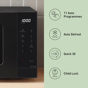 Panasonic 20L Solo Microwave Oven, 800W – Auto Defrost, Black