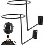 Toolly 2 Pack Motorcycle Helmet Holder, Metal Wall Mounted Helmet Hanger Multifunctional Helmet Rack for Jacket, Coats, Hats, Bike Helmet, Motorcycle Accessories