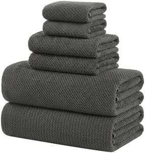 BXRBXR Bath Sheets 40x80 Inches Extra Large Bath Towels Set of 6 Super Soft Absorbent Quick Dry Luxury Microfiber Shower Towels for Bathroom -Charcoal Gray,6 Pack