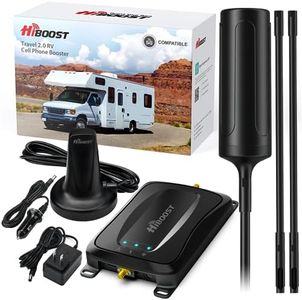 HiBoost Cell Phone Signal Booster for RV | Hiboost Travel 2.0 RV | Booster 4G & 5G LTE for All U.S.Carriers-Verizon T-Mobile AT&T Travel Trailer RV Booster FCC Approved