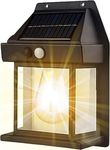 ASGTRADE solar light outdoor wall Light Lamp for garden, home, balcony, street, agriculture, entrance gate pillar, terrace, gate pillar, (Wall Lamp - 3 Mode)