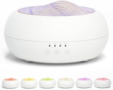 SALKING Diffusore di Oli Essenziali, 250ml Diffusore aromatico a grana di legno, Ultrasuoni Aromaterapia Diffusore con 7 colori, Diffusore per Oli Essenziali Senza BPA